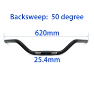 UNO แฮนด์จักรยานนกนางแอ่นมือจับจักรยานเสือหมอบในเมือง25.4/31.8มม. ประเภท M บาร์เดินป่า600/610/620มม.