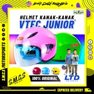 (100%ORI) LTD Junior VTEC Children Kid Helmet New (SIRIM CERTIFIED) TOPI KELEDAR BUDAK/KANAK-KANAK L