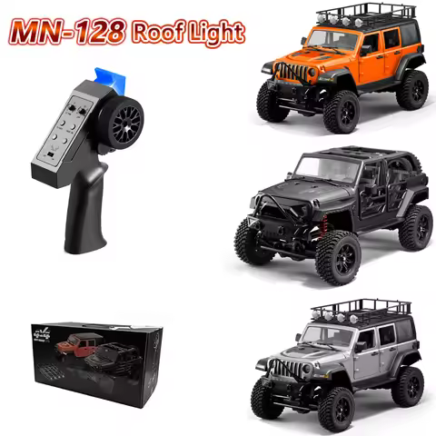 2026 NEW MN128 1/12 New Rc Remote Control Car 2.4g 4wd Full Scale Rtr Led Light Rock Crawler Climbin