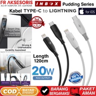 TYPE C TO Lightning Cable 20W FASH CHARGING INBOX Pudding Series C TO Lightning 20W CABLE 120CM SOFT