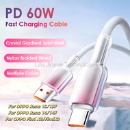 For  OPPO Reno 13 13F  14 14F OPPO Find X8 FindX9  infinix GT 30 GT30Pro type C Weaving Cable Access