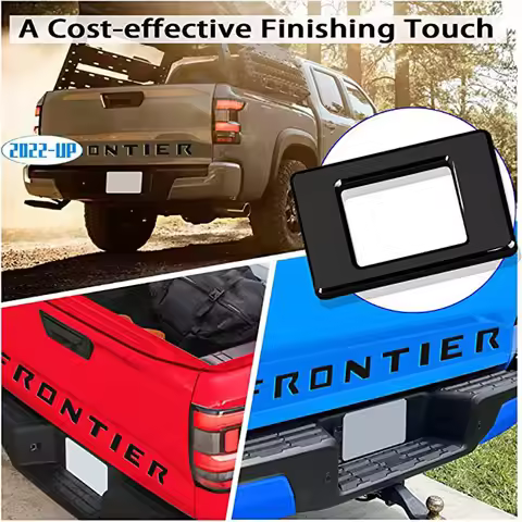 3d Emblem Tailgate Frontier Letters Rear Trunk Badge Sticker Decals Cover Trim For Nissan 20222 2023