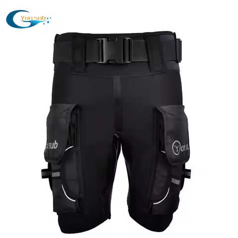 YONSUB Scuba Diving Shorts with Pocket 3mm Neoprene Tech Shorts Wetsuits Spearfishing Surfing Shorts