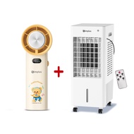 Simplus×Butterbear พัดลมมือถือขนาดเล็ก ฟังก์ชั่นไอเย็น ความเร็ว 100 ระดับ ชาร์จ Type-C+Simplus พัดลม