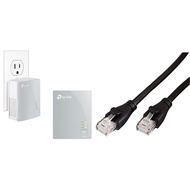 AV600 Powerline Ethernet Adapter - Plug&Play, Power Saving, Nano Powerline Adapter(Tl-PA4010 Kit) wi