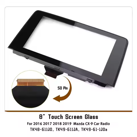 8 Inch Glass Touch Screen Navigation Touch Display Screen For Mazda CX9 CX-9 2016-2019 TK49-611J0 TK