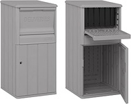 Suncast 33.5-Gallon Capacity Package Delivery Box, Parcel Drop Box with Lock, Weather Resistant Outd
