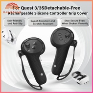 【rain】 For Meta Quest 3/3s Silicone Controller Extended Grips Cover Type-C Charging