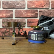 BRS-56 portable camping butane stove with butane adapter