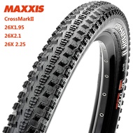 Maxxis CrossMarkII ยางจักรยานเสือภูเขาอุปกรณ์เสริมจักรยานเสือภูเขา26นิ้ว26x1.95/26x2.1/26X 2.25/ 29X2.25ป้องกันการเจาะ60TPI 35-65PSI