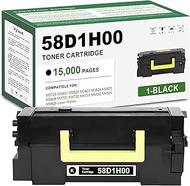 58D1H00 Toner Cartridge Black High Yield Replacement for Lexmark 58D1H00 Toner Cartridge for MS725 M