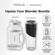 Hiblendr Upsize Your Blender Bundle: (Juice Cup Ultra 3.0 + HiJugMax) Portable Blender Juicer 2L Big