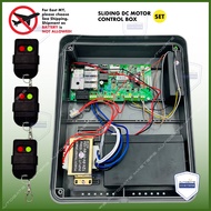 Sliding Dc Motor Control Box with 3x Remote 2 Channel - for Sliding Auto Gate System  (With / Withou