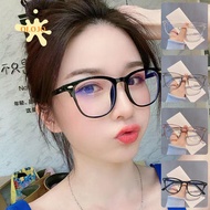 Decorative Optical Glasses Ladies Computer Goggles Anti Blue Light Square Retro Frame【OQ】