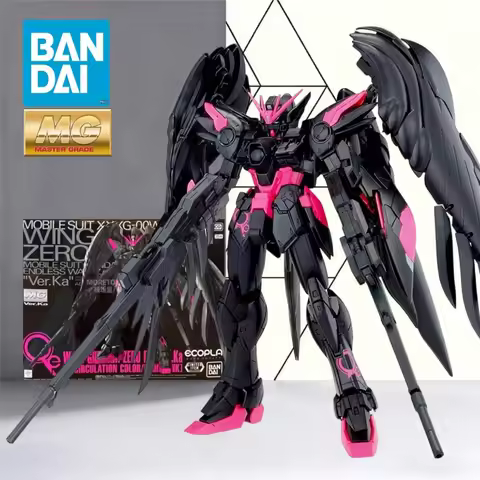 Bandai Spirits MG 1/100 Wing Gundam Zero EW Ver.Ka Gundam Base Limited Recirculation Neon Pink Model