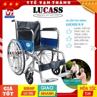 ✅ Xe Lăn Tay Vải Da Simili Lucass X-9 (X9) | (Tiêu Chuẩn Mỹ) -VT0401 - Y Tế Vạn Thành