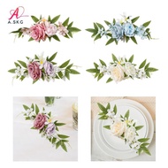 [COD] Wedding Arch Flower Artificial Floral Swag Romantic Lightweight Aisle Bench Flower Decorating 