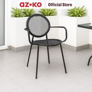 AZKO Preston Patio Chair - Black Balcony Chair Multipurpose Outdoor Chair Home Furniture Seating Bal