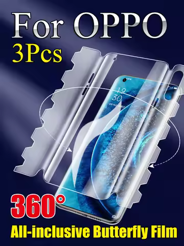 For OPPO Reno 9Pro+ 8Pro Butterfly Hydrogel Film Find X5Pro X3 X2 Pro Screen Protector Reno7Pro Reno