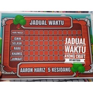 A4 size school time table