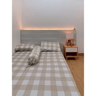 Aesthetics Bed Sheet/grida Bed Sheet/Square Bed Sheet/Emily Bed Sheet