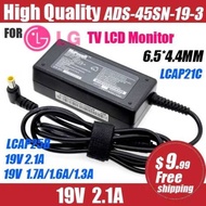 19V 1 8E 2.1A /1.6A For LG Monitor LCD TV AC Adapter Power Ply Cord 32Lh510 Lcap21c Lcap25b /1.6A
