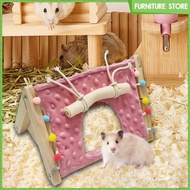 [Wishshopeelxj] Hamster Hideout Pink Princess Nest Hamster House for Ferrets Chinchilla Rat