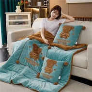 Pillow Pillow Quilt Dual-Use Folding Small Blanket Two-in-One Office Nap Pillow Car Pillow Car Cushion