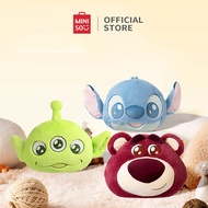 Miniso Disney Plush Season Lotso Strawberry Bear Pillow Stitch Plush Pillows Three Eyes Bloster Bols