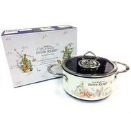 【現貨/售完下架】彼得兔/PeterRabbit：鐵氟＊龍湯鍋+玻璃蓋！餐具組(尺寸:160mm)_免運。