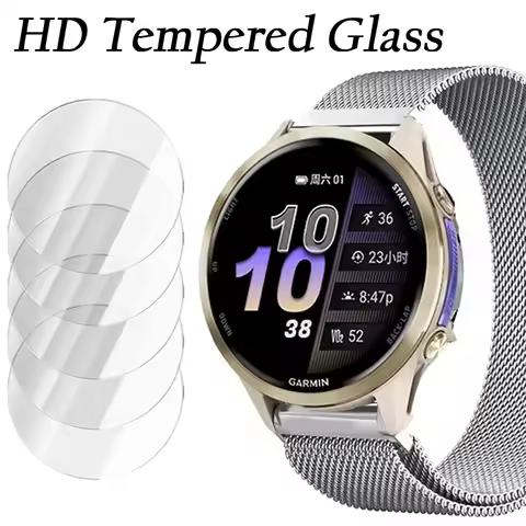 HD Tempered Glass For Garmin Fenix 8 7 Quatix 8 Tactix 8 Screen Protector Glass Film Forerunner 970 
