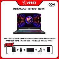 โน๊ตบุ๊ค Notebook MSI KATANA 15 B12VGK-1638TH