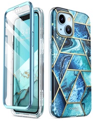 I-BLASON สำหรับ iPhone 13เคส6.1นิ้ว (2021รุ่น) Cosmo เคสกันกระแทกหินอ่อนระยิบระยับแบบเต็มตัวพร้อมตัว