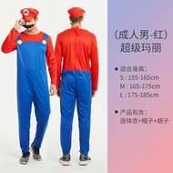 Cartoon Cartoon Super Mario Costume cosplay Parent-Child Costume Puff Sleeve Play Mario cos Costume 