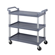 3 tier utility kitchen trolley cart organizer heavy food trolley Hotel Multifunctional PVC push cart