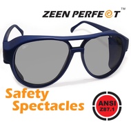 แว่นตาเซฟตี้ นิรภัย Safety-Side Guard ZEEN PERFECT High Quality Aviator Style ผ่านมาตราฐาน ANSI Z87.