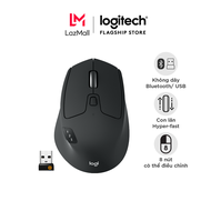 Chuột không dây bluetooth đa thiết bị Logitech M720 Triathlon - Làm việc với 3 máy tính Nút cuộn siê
