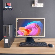 Full Set PC Computer Dell HP Lenovo i5 Desktop Budget PC SSD Used PC 24 inch Widescreen Monitor