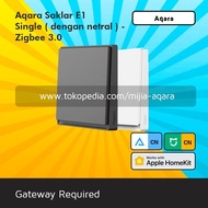 Co Direct Ya Aqara Single E1 Switch (With Neutral) Homekit - Zigbee 3