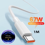 SONGX Xiaomi Charger 67W Super Fast Charging Adapter With 6A USB A to Type C Cable Set Wall Chargers