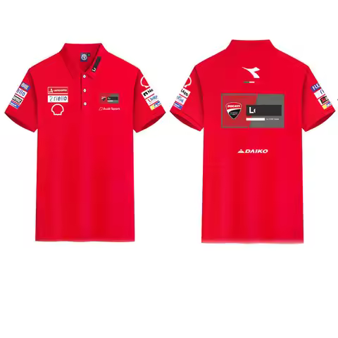 2026 Ducati Racing Polo Shirt T-shirt Men and women Short Sleeve Motorcycle Team Print Casual Summer