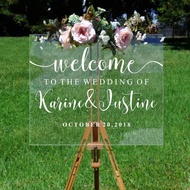 Arcylic Welcome board | Arcylic Wedding Sign | Arcylic board gift
