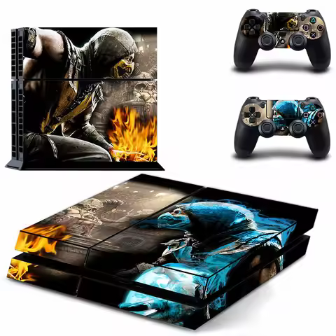 Mortal Kombat Game PS4 Stickers Play station 4 Skin Sticker Decals Cover For PlayStation 4 PS4 Conso