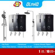 Alpha Instant Water Heater (No Pump/Rain Shower) IM-9 Series 5-Spray Pattern Showerhead IM-9E / IM-9E Plus RainShower