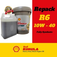 Shell Rimula R5 R6 10W-40 Synthetic Technology - (REPACK) Minyak Hitam