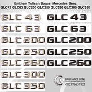 MERCEDES GLC43 GLC63 GLC200 GLC250 GLC260 GLC300 GLC350 GLC-CLASS WRITING EMBLEM - GLC350, BLACK