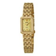 Seiko SUP012P1 Women's Quartz Solar Square Gold Watch