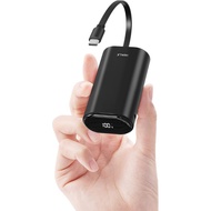 iWALK Portable Charger 9600mAh 18W PD Fast Charging, Power Bank with Built-in USB-C Cable & LED Disp