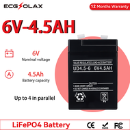 Battery 6V 4.5Ah Lead-Acid Battery Long service life. Applicable to UPS/Emergency Lighting/Other Rec