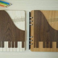 【教師節禮物】A5兩片活頁6孔筆記本─立體鋼琴
